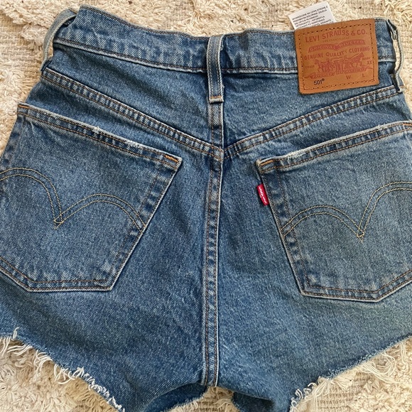 New Levis High Waisted Denim 5 Shorts 